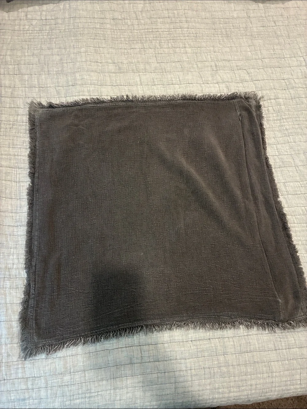 Crate & Barrel - Grey Throw Pillow Covers - set of 3